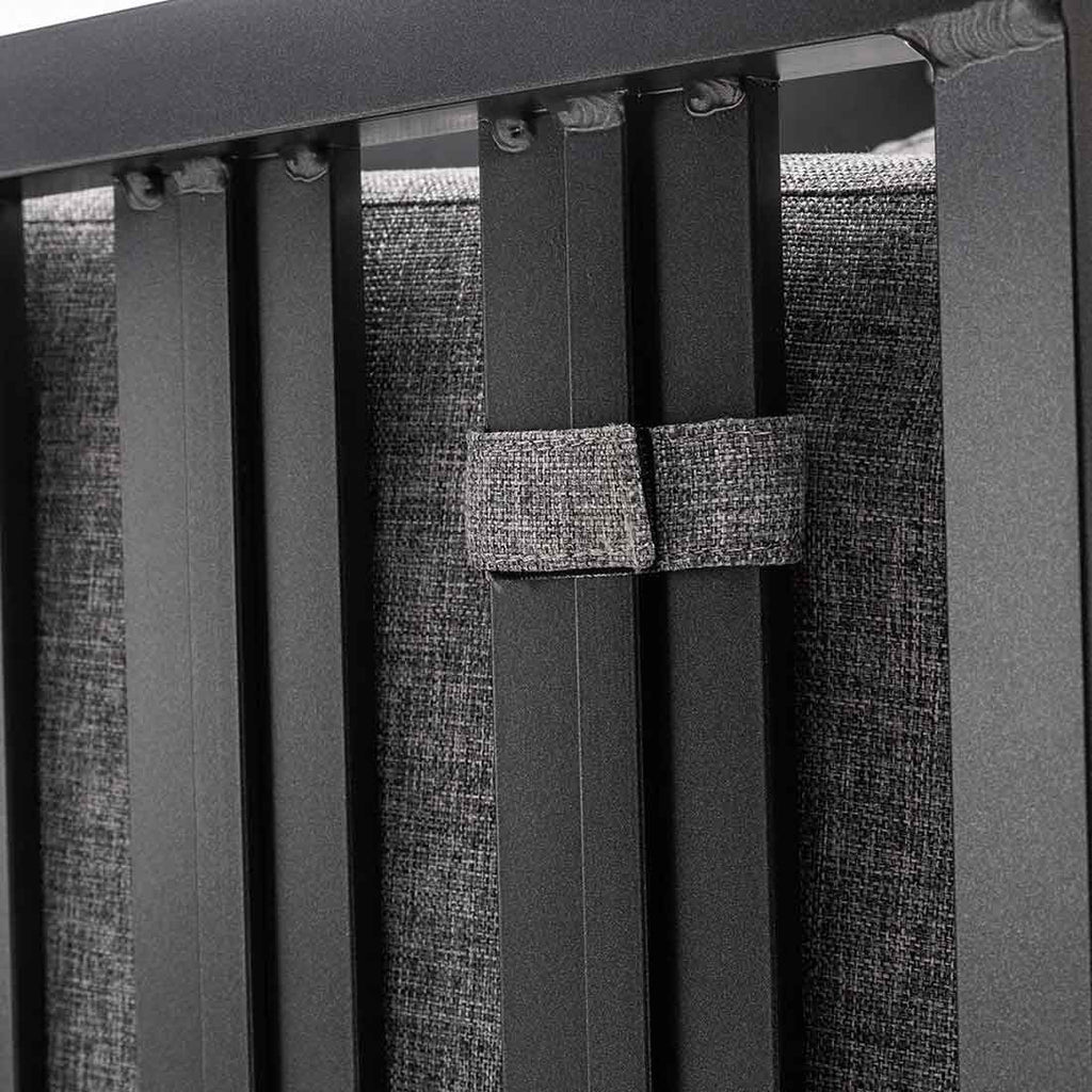Hagesofa Ocean Skid City Line aluminium/olefin 182,5 cm med puter