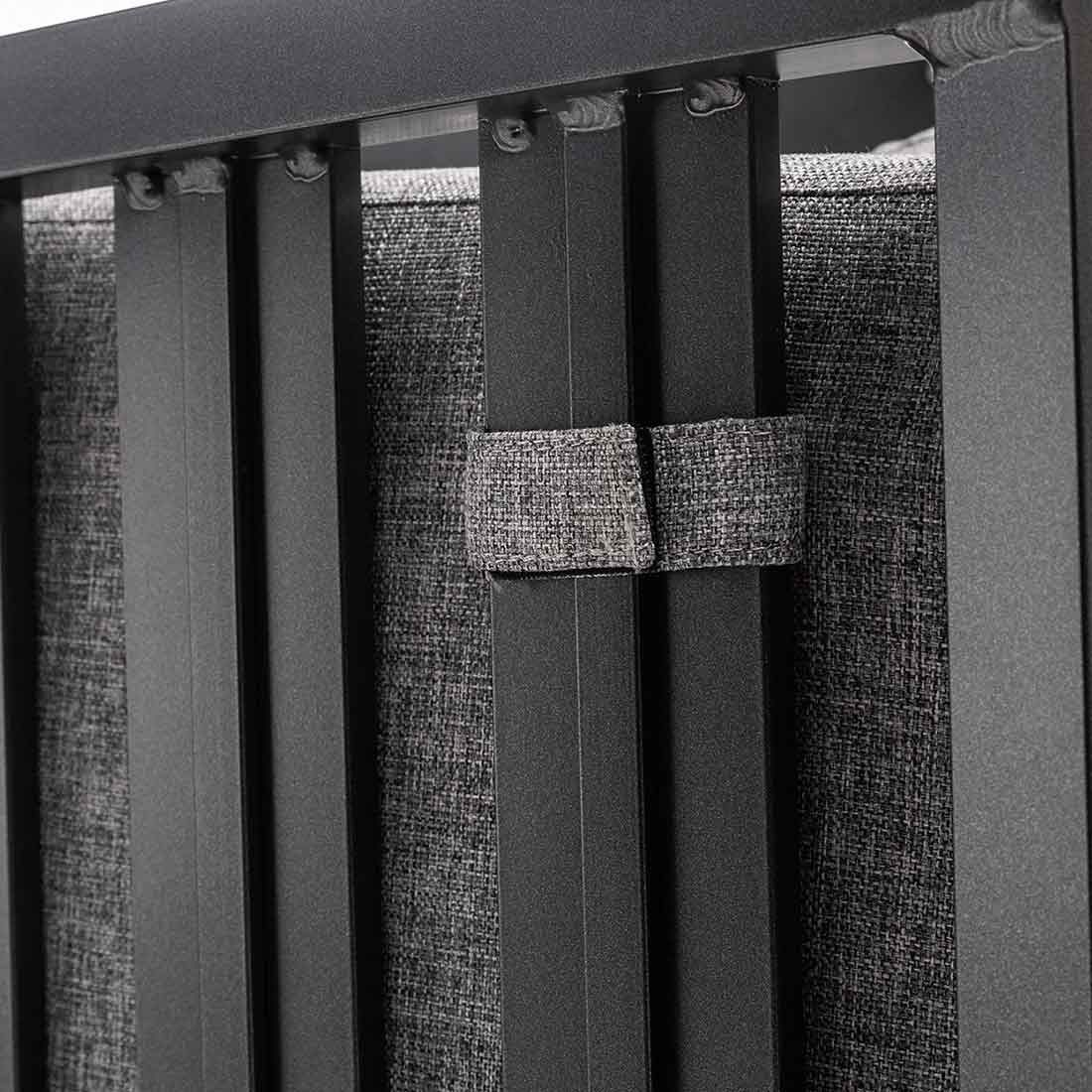 Hagesofa Ocean Skid City Line aluminium/olefin 182,5 cm med puter
