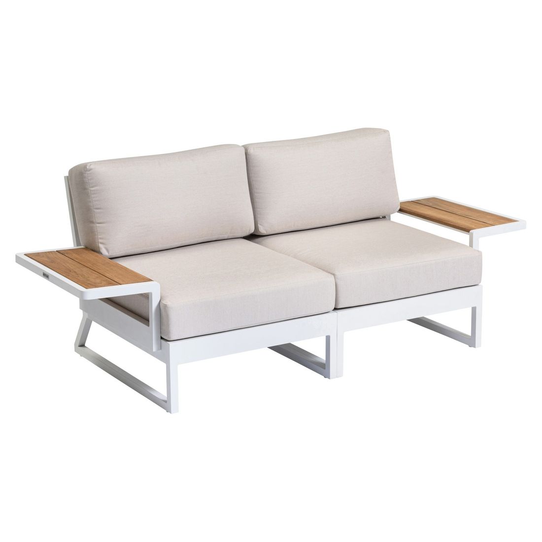 Hagesofa Ocean Skid Platform aluminium/Sunbrella 190 cm bakside