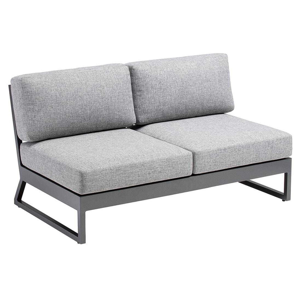 Hagesofa Ocean Skid Platform aluminium olefin nærbilde av bord