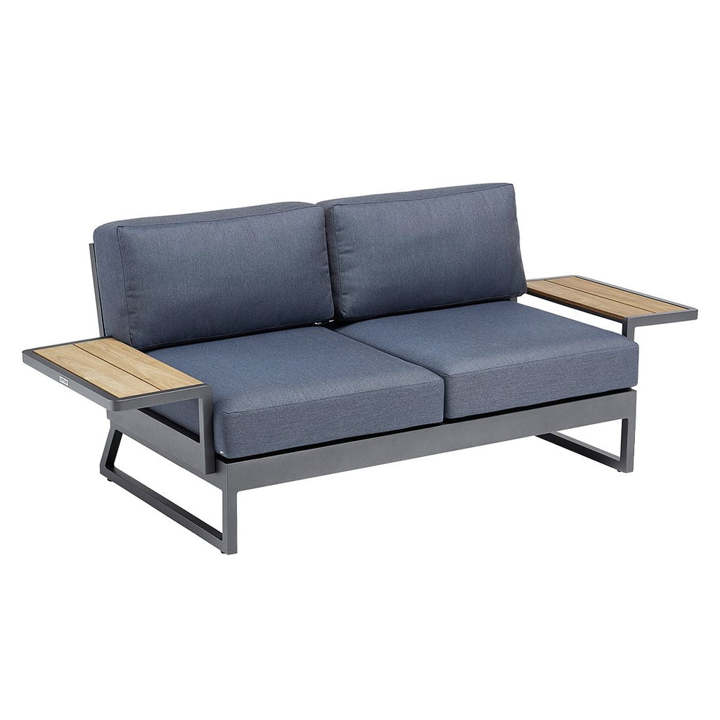 Hagesofa Ocean Skid Platform aluminium 189 cm bakside