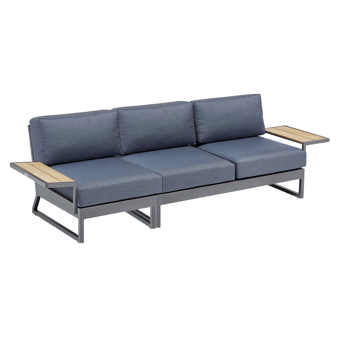 Hagesofa Ocean Skid Platform aluminium 257 cm bakside