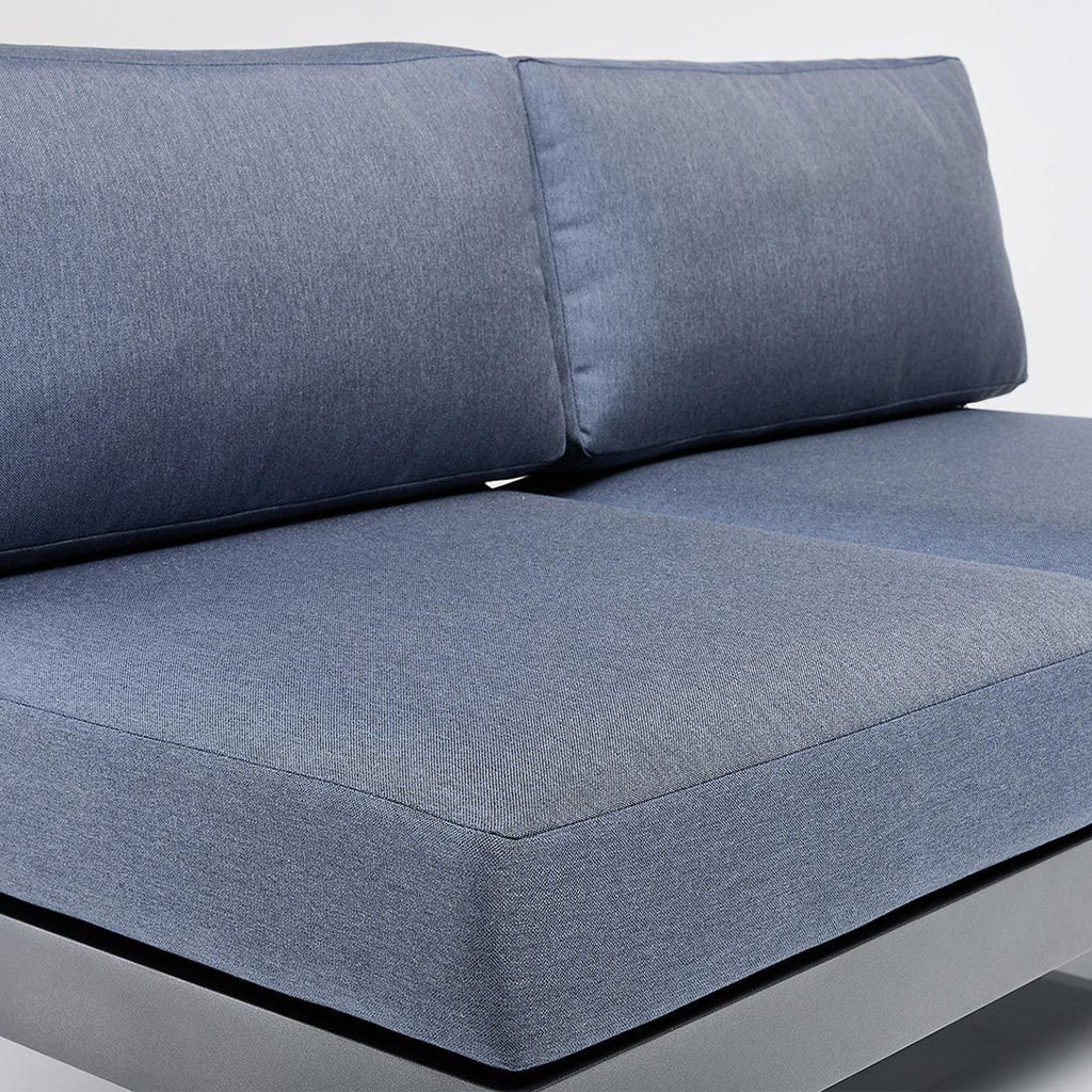 Hagesofa Ocean Skid Platform aluminium 257 cm oversikt