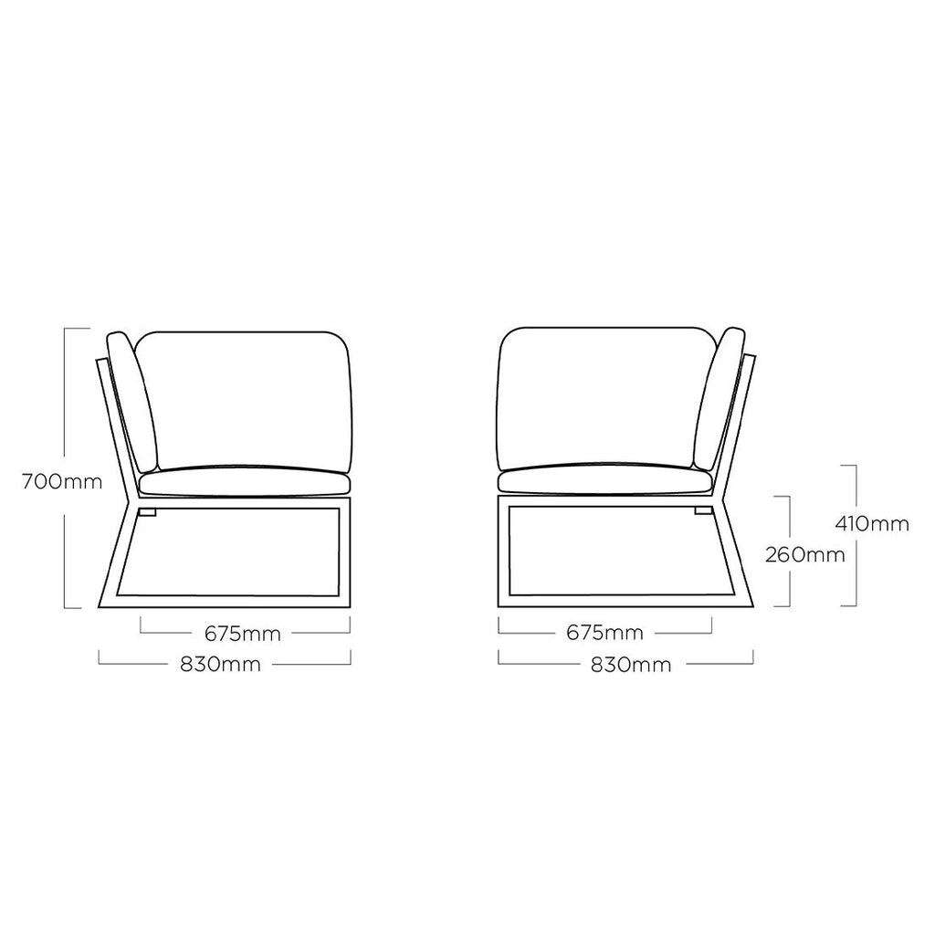 Hagesofa Ocean Skid Platform justerbar aluminium 218 cm - Kettler i sollys