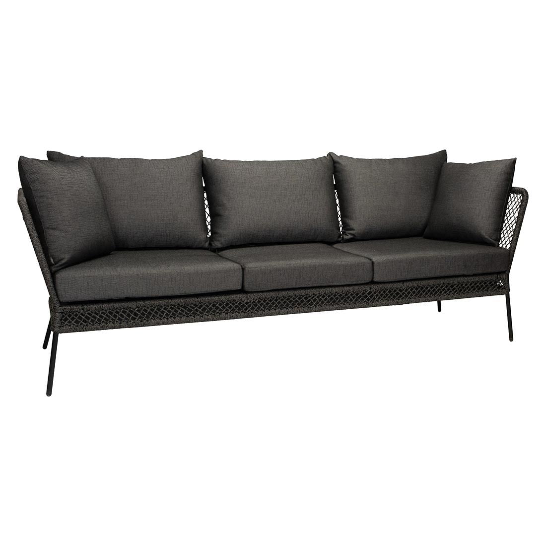 Hagesofa Odea justerbar aluminium/tau 244 cm bakside
