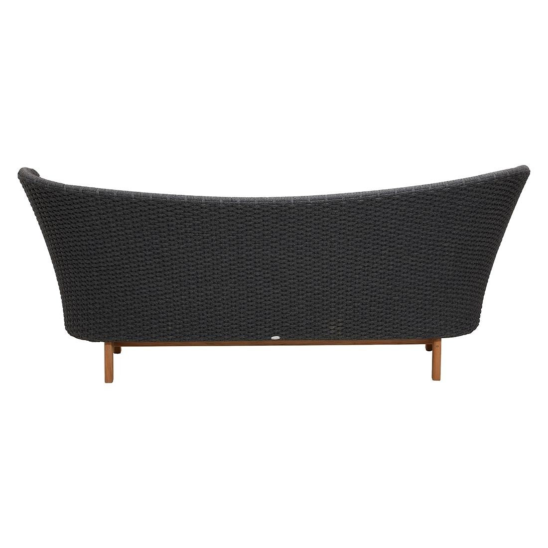 Oversikt over Hagesofa Peacock Wing teak/tau 248 cm på terrasse