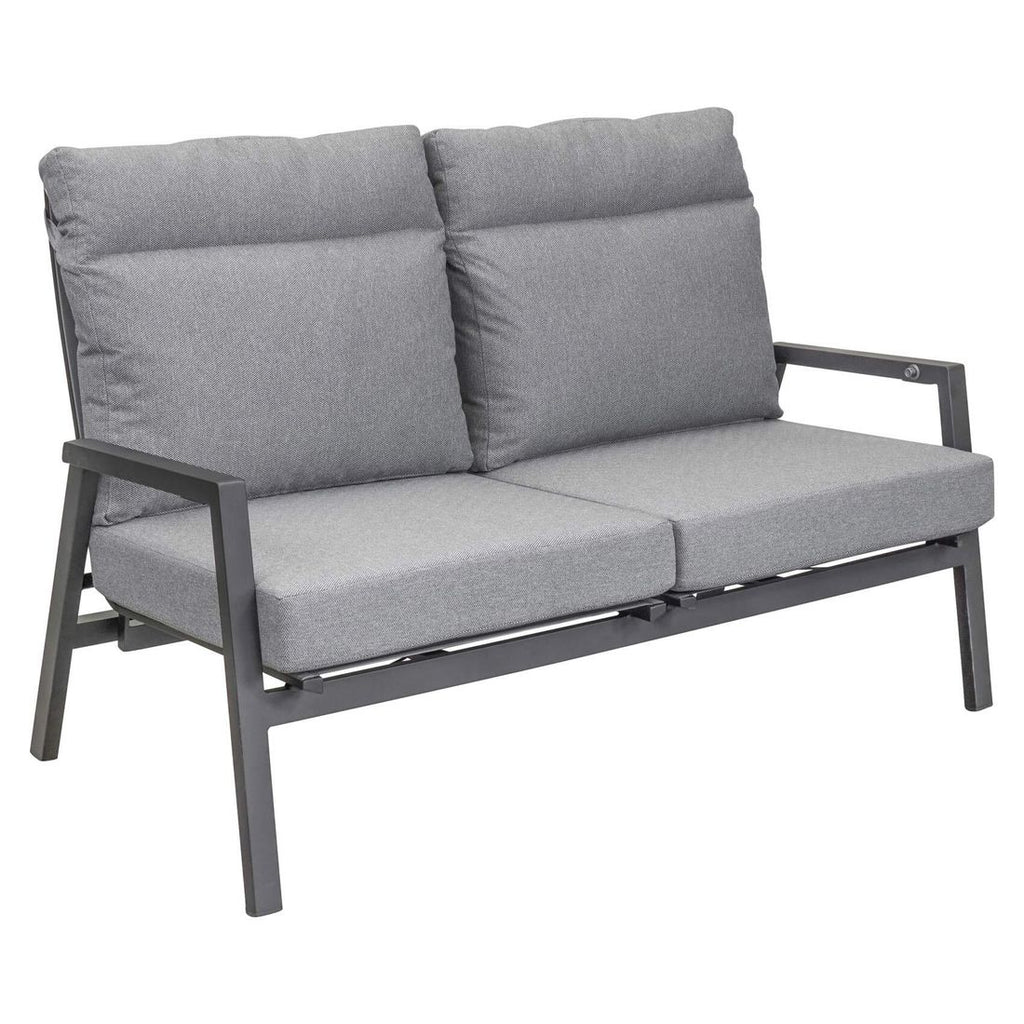 Hagesofa Perth regulerbar rygg aluminium 152 cm - OUTLIV bakside