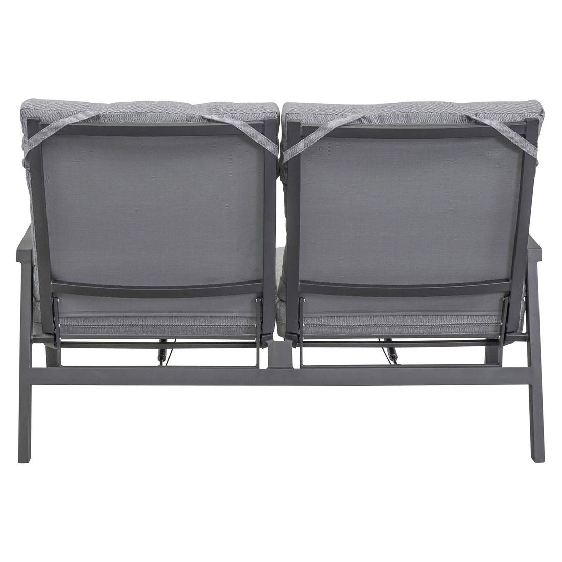 Hagesofa Perth regulerbar rygg aluminium 152 cm - OUTLIV sideprofil