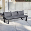 Hagesofa Rasmus Modular aluminium/polyester 222 cm forfra