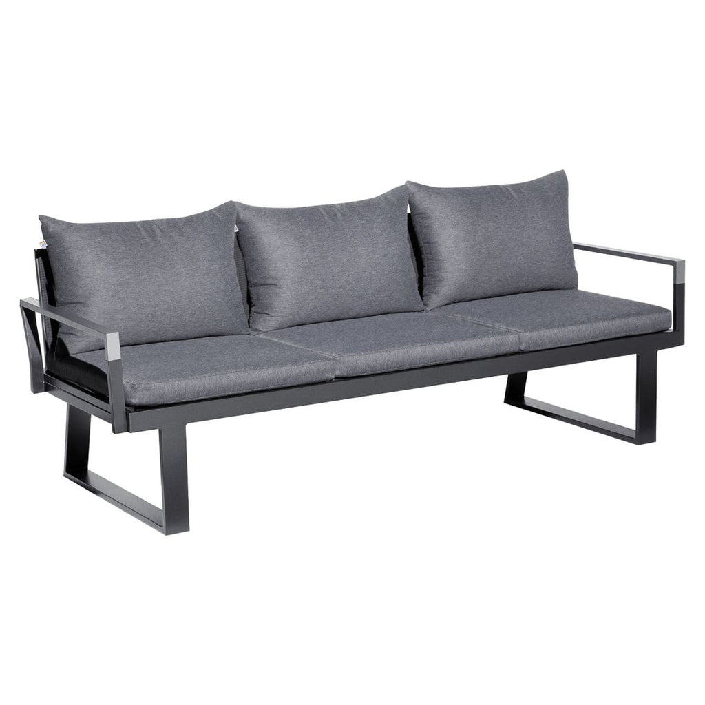Hagesofa Rasmus Modular aluminium/polyester 222 cm bakside