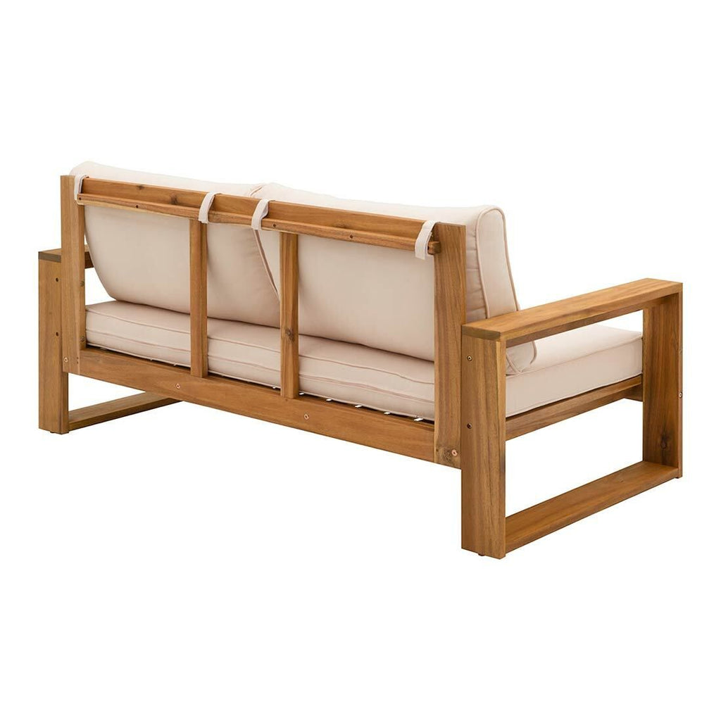 Hagesofa Santa Cruz akasie/polyester 150x77 cm armstøtte