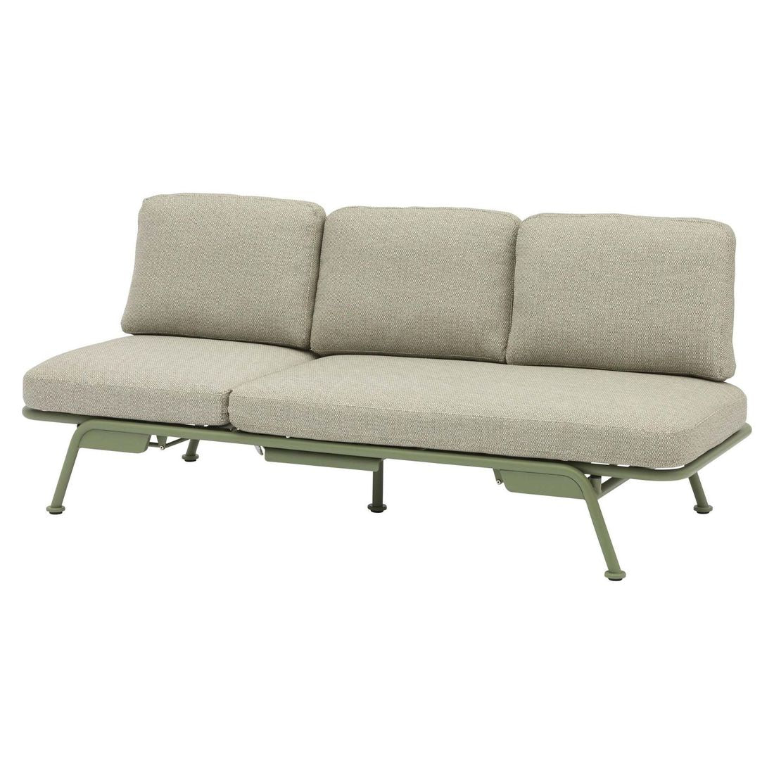Detalj av stoff på Hagesofa Somerset aluminium/Sunproof 198 cm