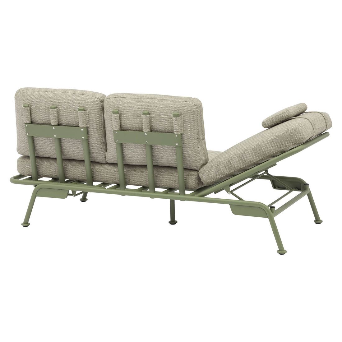 Sideprofil av Hagesofa Somerset aluminium/Sunproof 198 cm