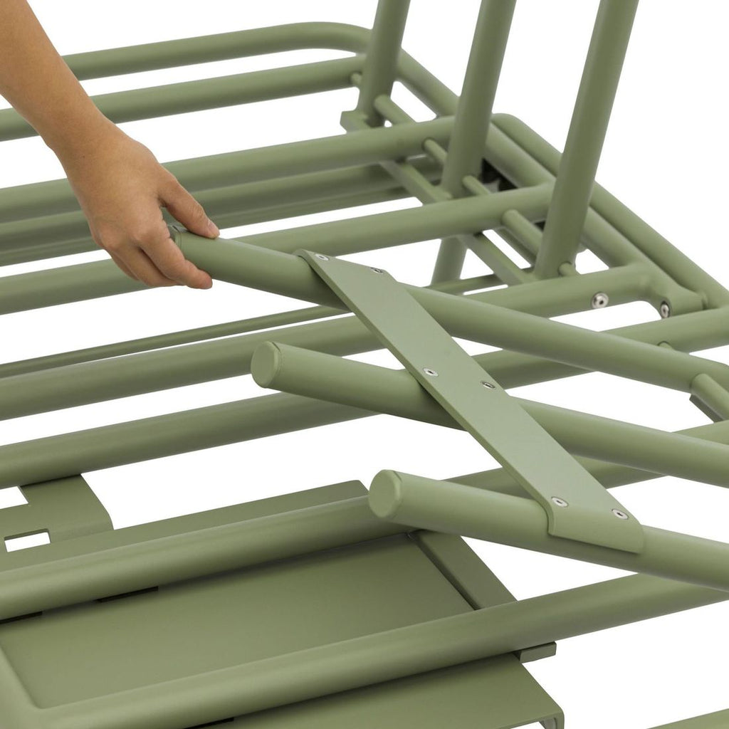 Oversiktsbilde av Hagesofa Somerset aluminium/Sunproof 198 cm på terrasse