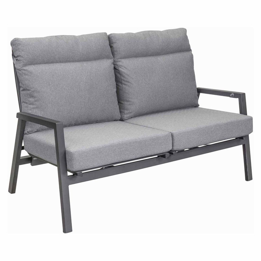 Hagesofa Sondrino regulerbar rygg aluminium 152 cm bakside