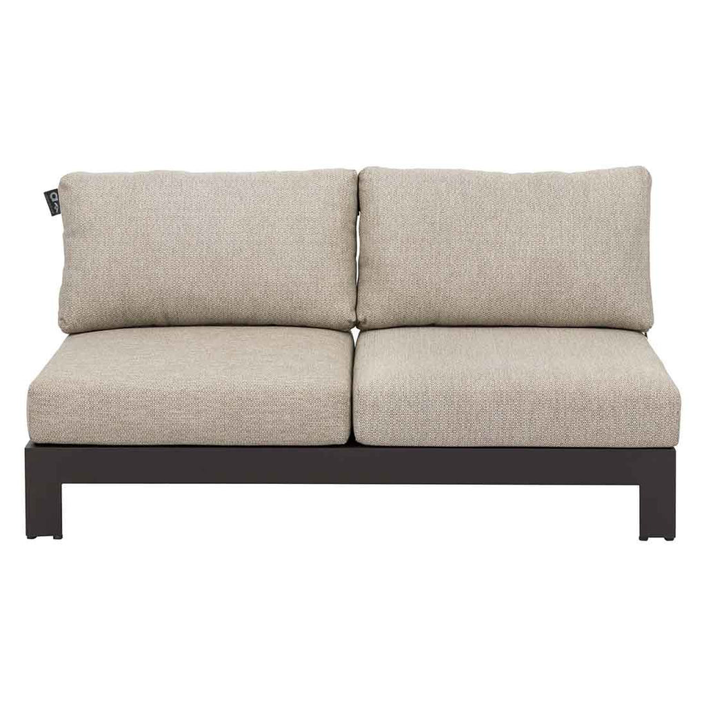 Detalj av Hagesofa Sticks & More aluminium 144 cm taupe stoff