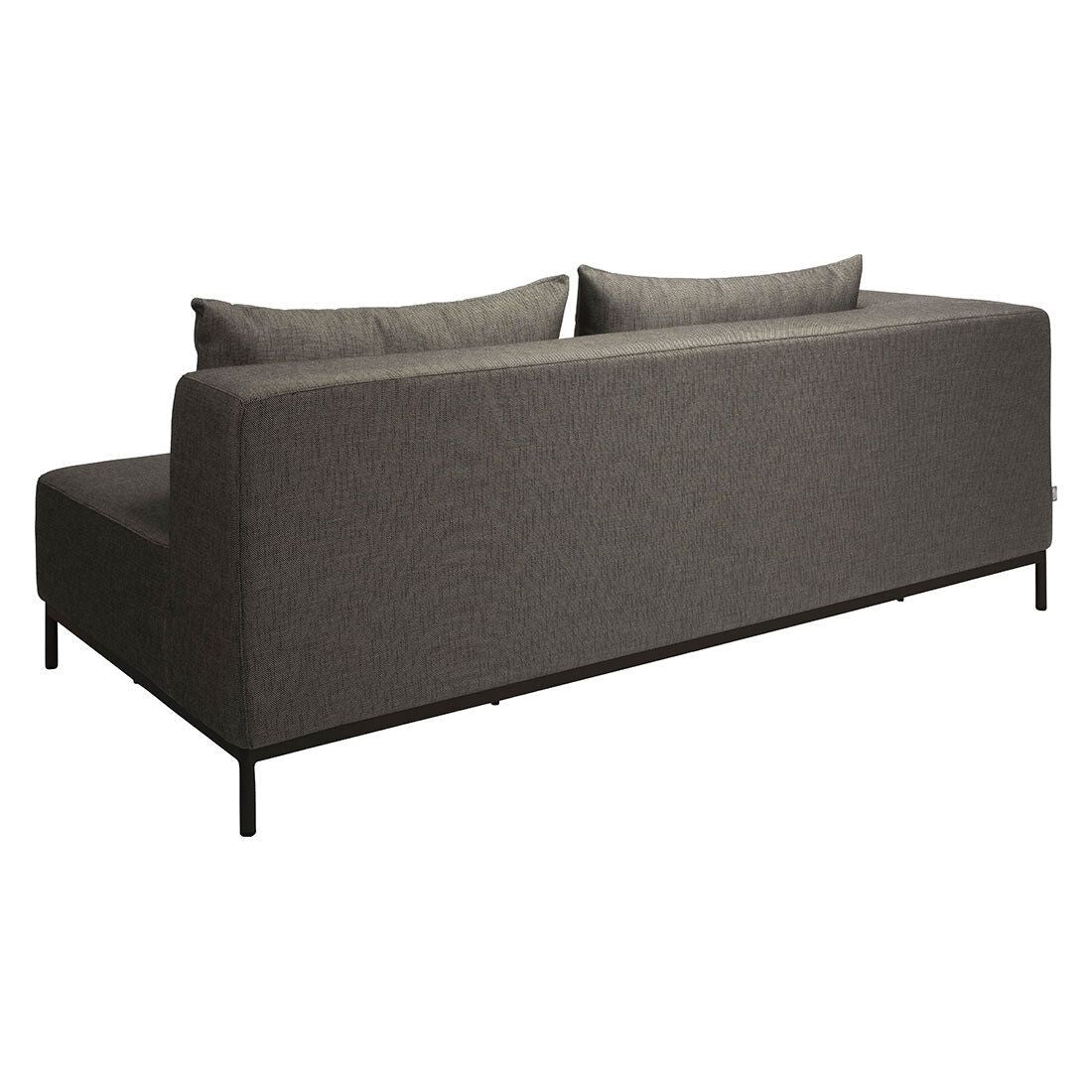 Detaljbilde av Sunbrella utendørsstoff på Hagesofa Taavi aluminium/Sunbrella 203x99 cm
