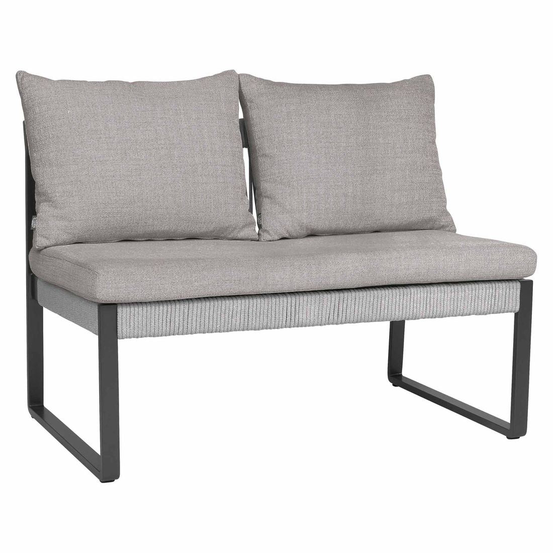 Hagesofa Tammo aluminium tau 110 cm forfra