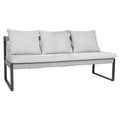 Hagesofa Tammo aluminium/tau 180 cm Stern forfra