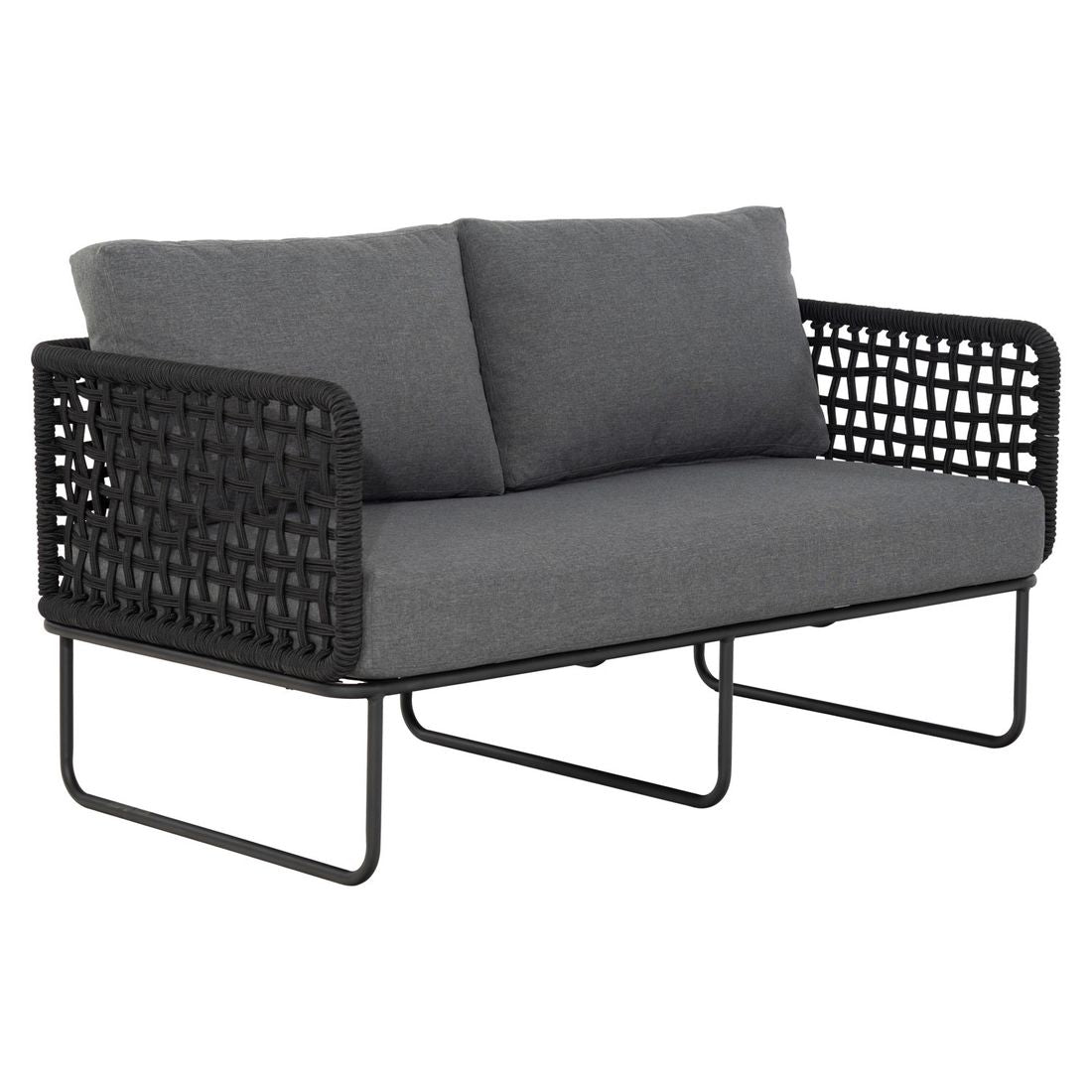 Hagesofa Tender stål tau olefin 150 cm bakside