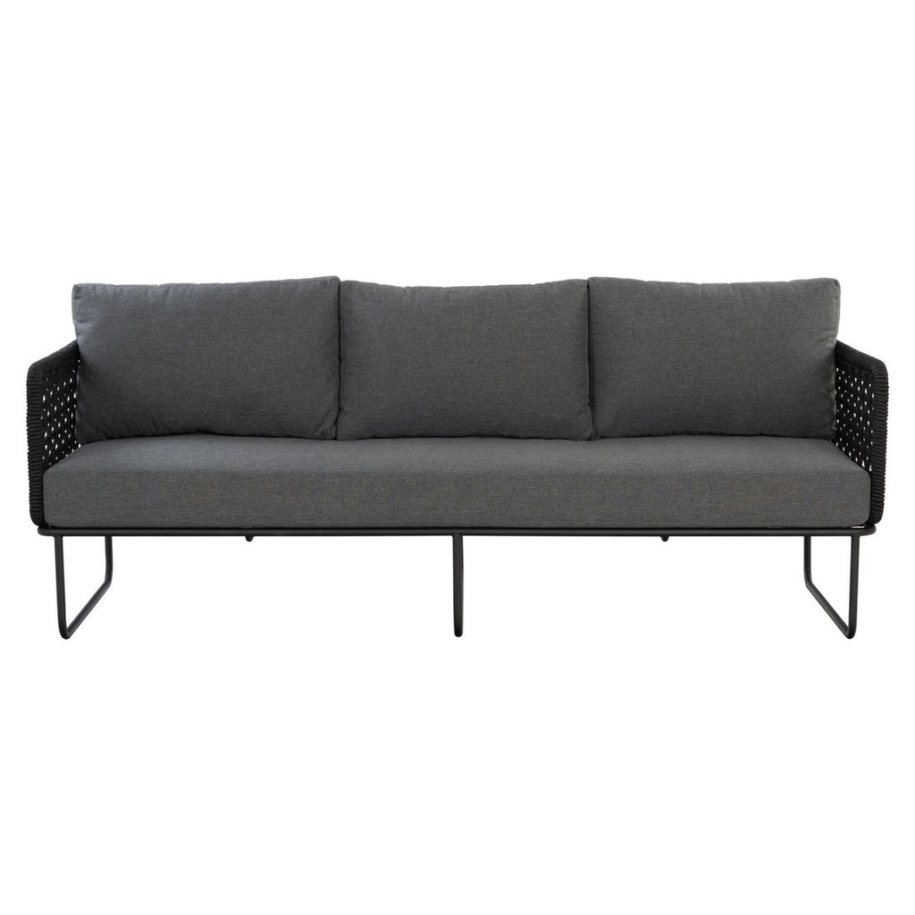 Montert Hagesofa Tender stål tau olefin 210 cm i hagemiljø