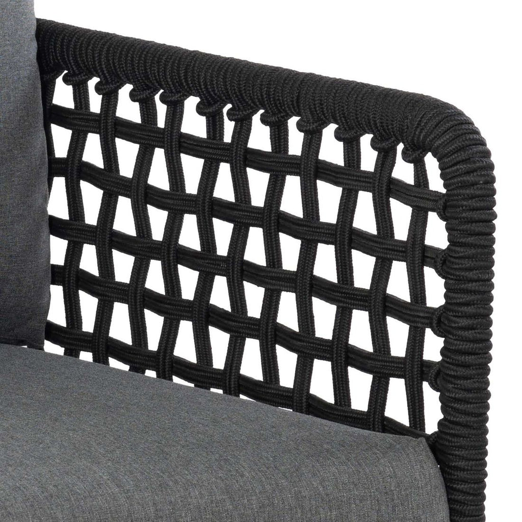 Hagesofa Tender stål tau olefin 210 cm sidelengs visning