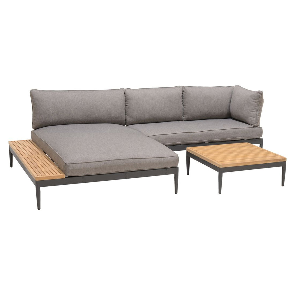 Hagesofa Topaz aluminium/olefin 149 cm - LifestyleGarden