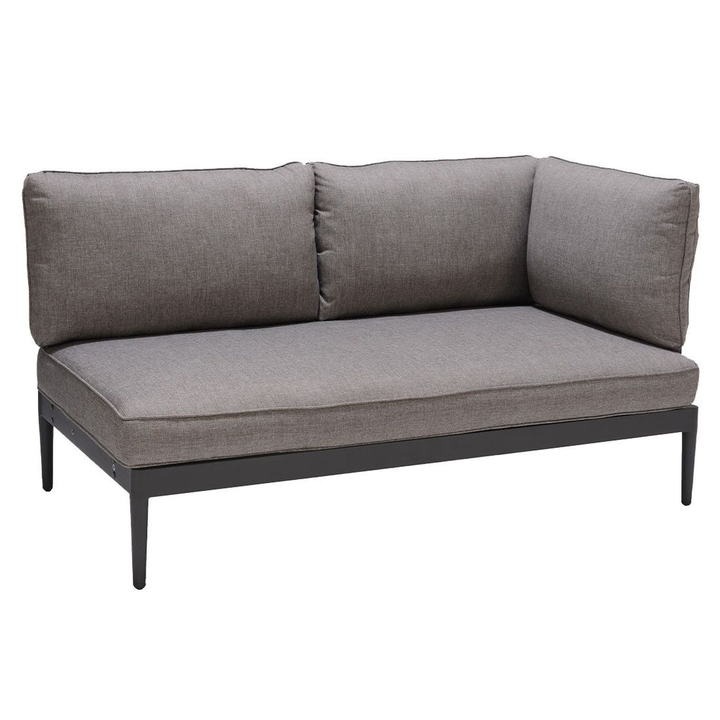 Hagesofa Topaz aluminium/olefin 149 cm bakside