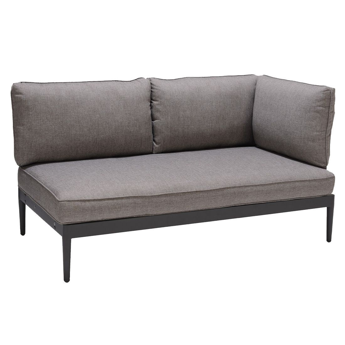 Hagesofa Topaz aluminium/olefin 149 cm bakside
