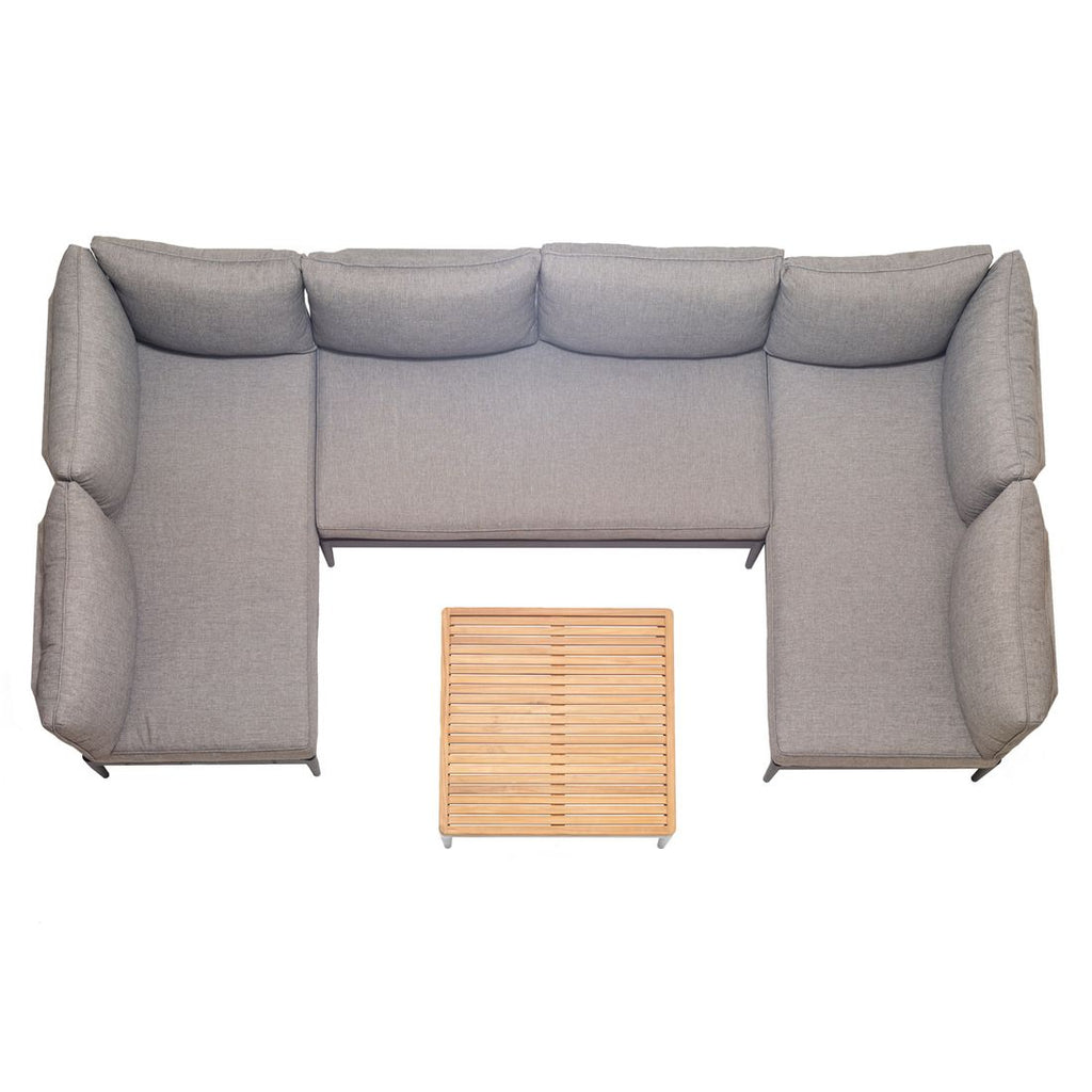 Hagesofa Topaz aluminium/olefin 149 cm - LifestyleGarden