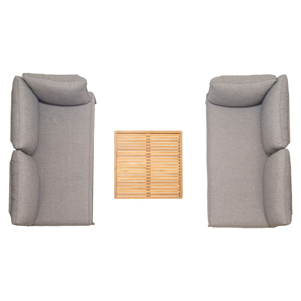 Hagesofa Topaz aluminium/olefin 149 cm - LifestyleGarden