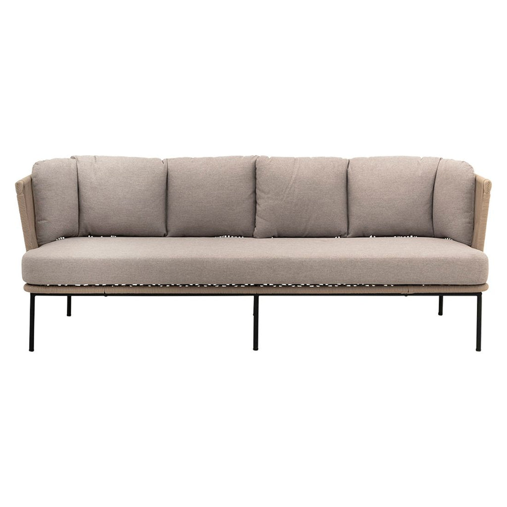 Montert Hagesofa Touch stål tau polyester i hagemiljø
