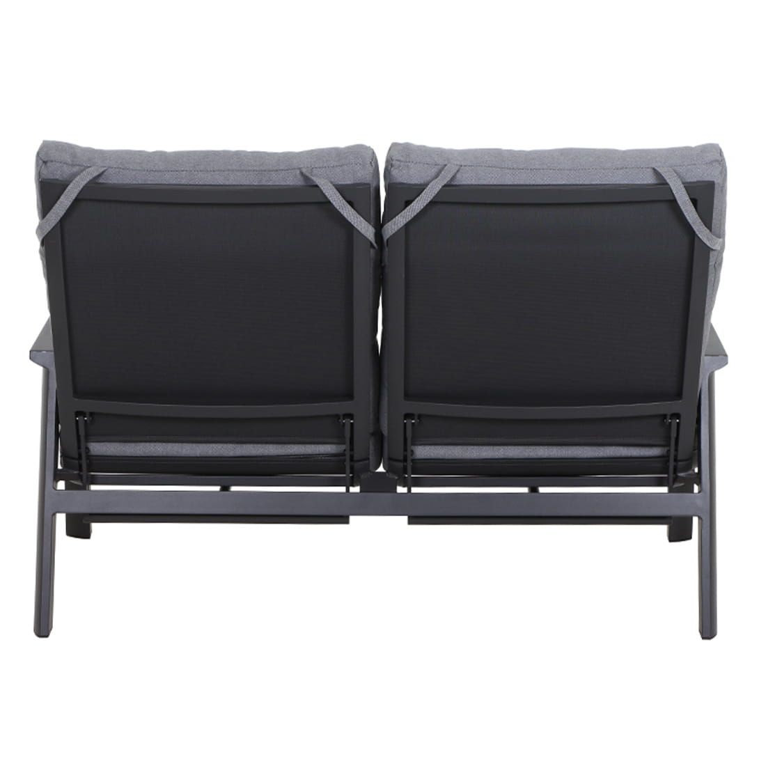 Hagesofa Valencia justerbar aluminium 152 cm - Siena Garden nærbilde av stoff