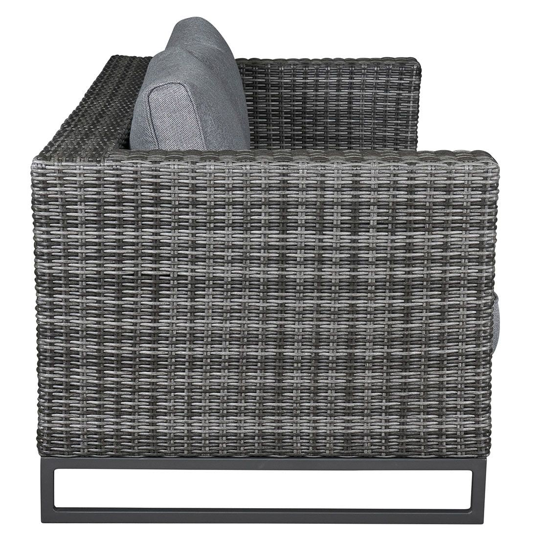 Montert Hagesofa Vivera aluminium/polyrotting 174 cm i hage