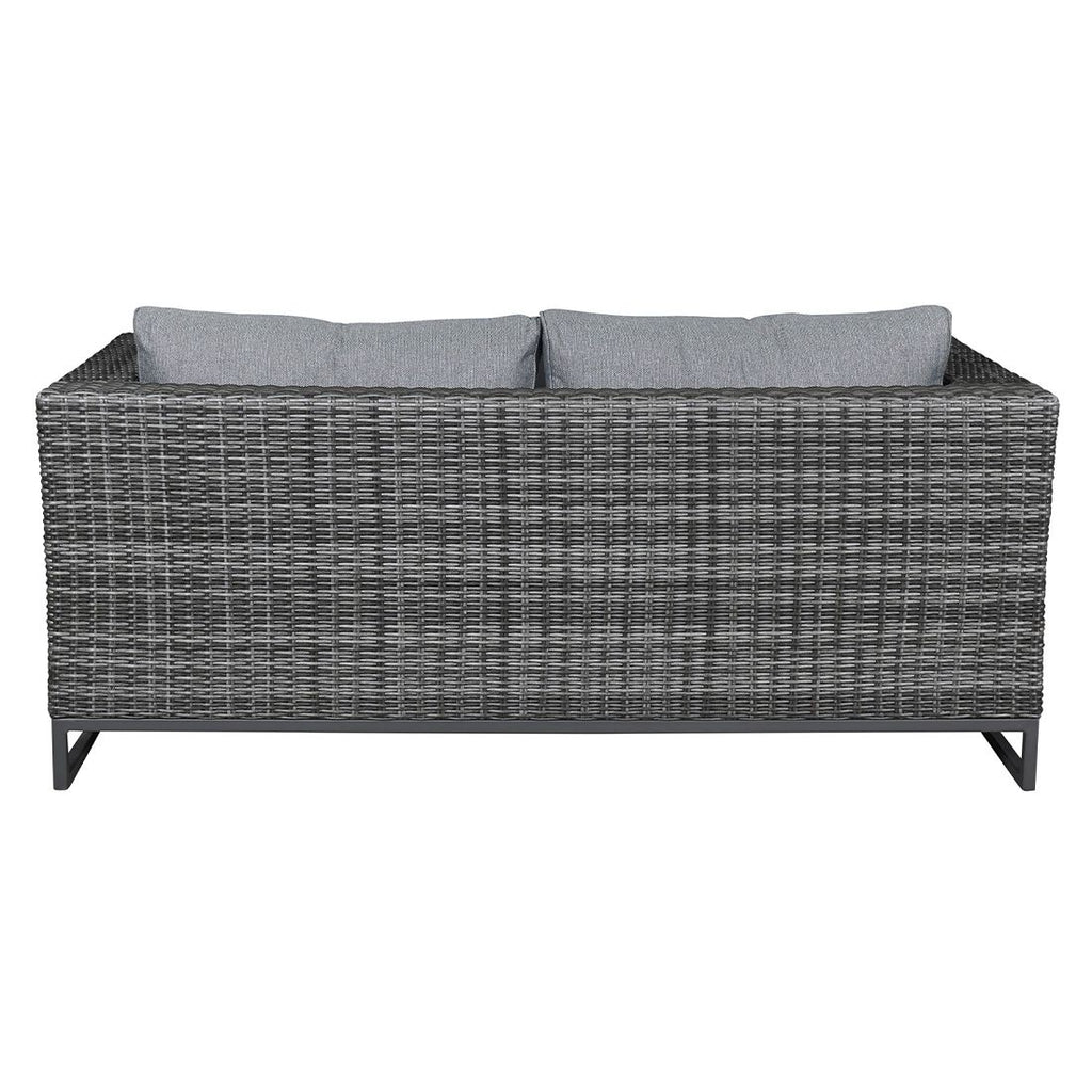 Nærbilde av stoff på Hagesofa Vivera aluminium/polyrotting 174 cm