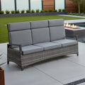 Hagesofa Vivera polyrotting med puter front