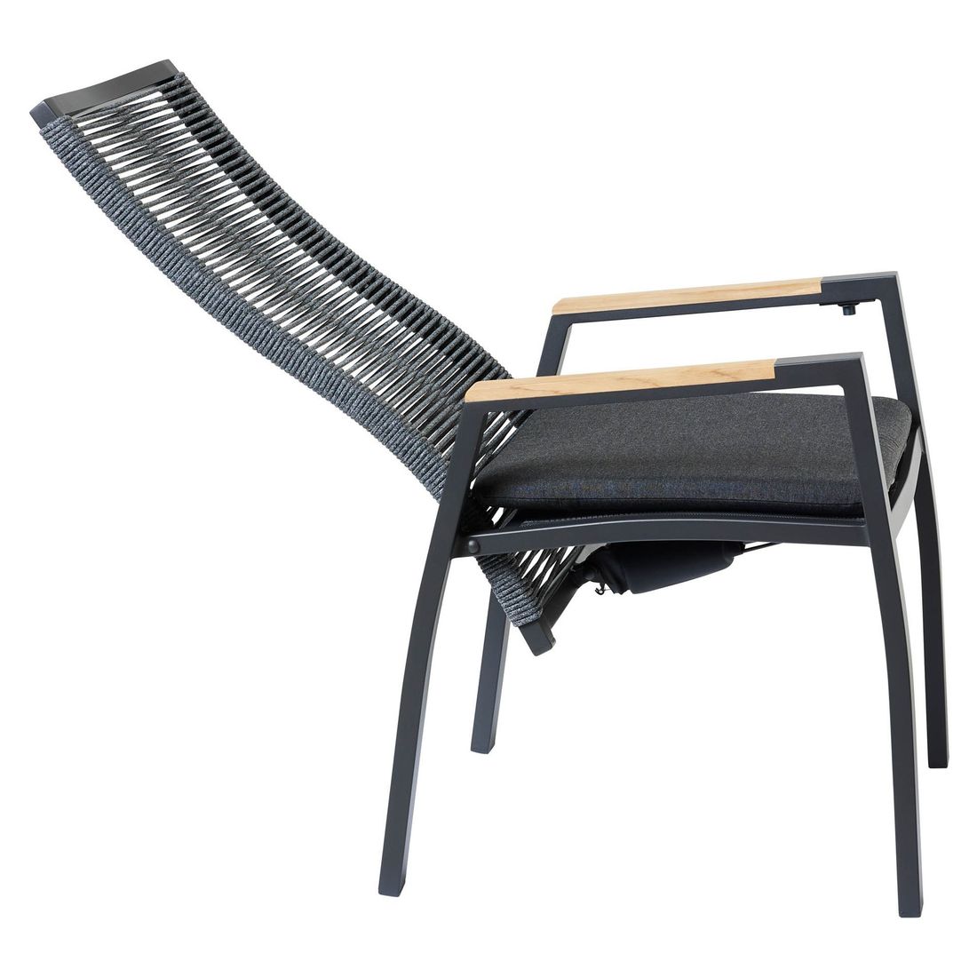 Hagestol 7011 aluminium regulerbar rygg med pute - Interliving