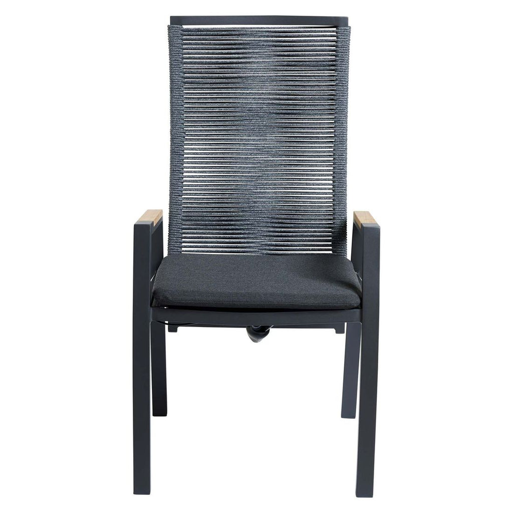 Hagestol 7011 aluminium regulerbar rygg med pute - Interliving