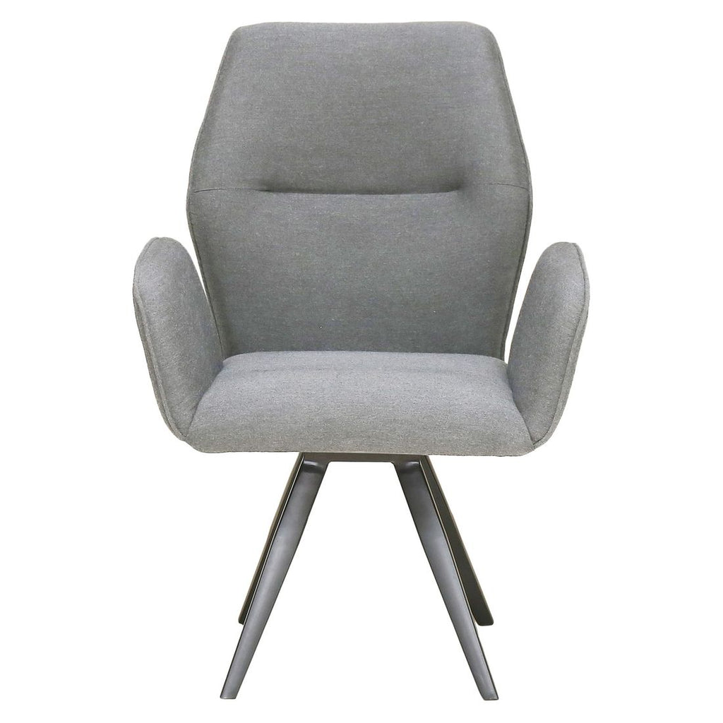 Montert Hagestol Alea aluminium/Sunbrella dreibar 66x70 cm i hage
