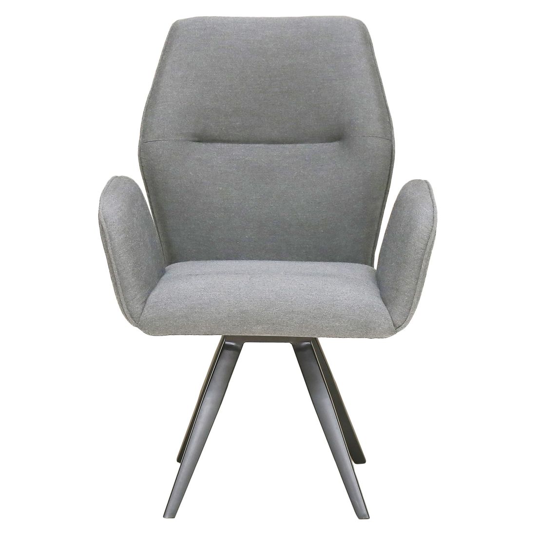 Montert Hagestol Alea aluminium/Sunbrella dreibar 66x70 cm i hage