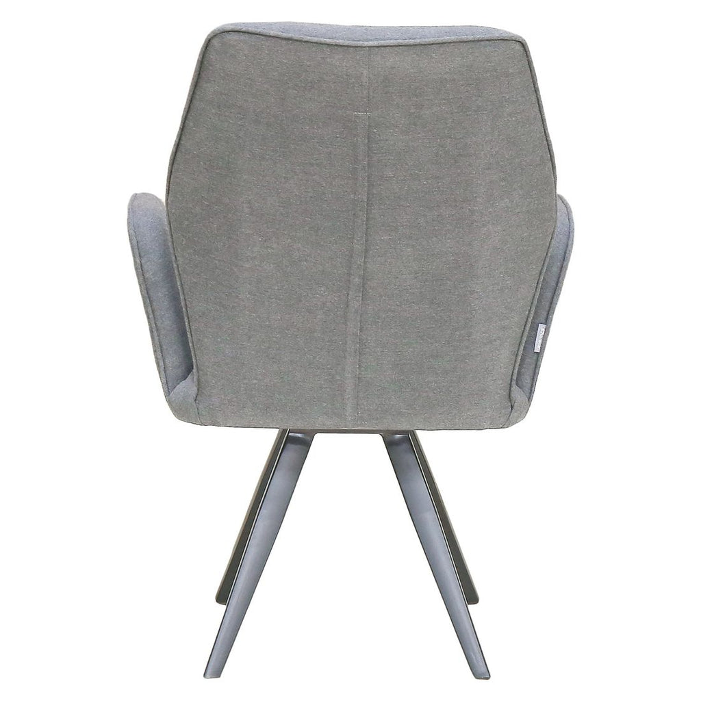 Hagestol Alea aluminium/Sunbrella dreibar 66x70 cm sett fra siden