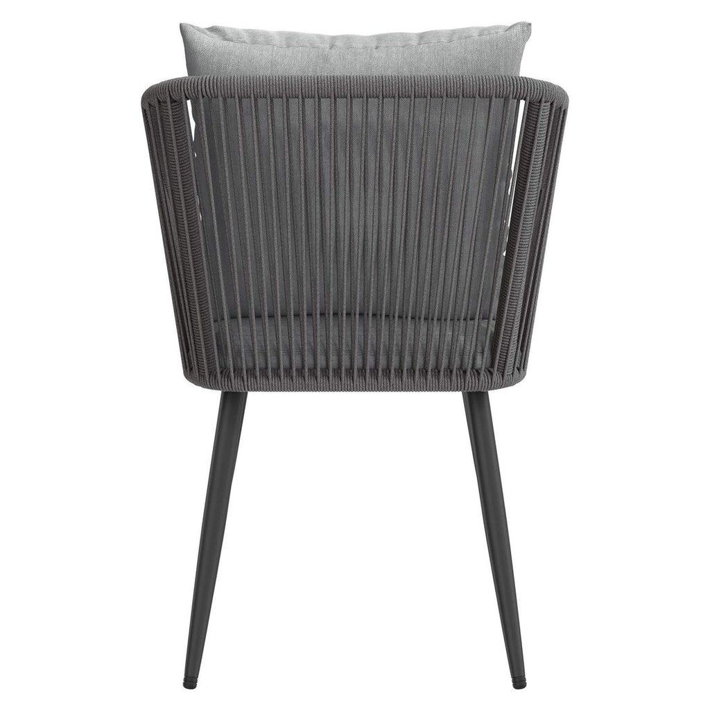 Hagestol Alex aluminium med puter tau 58x64 cm armstøtte detalj