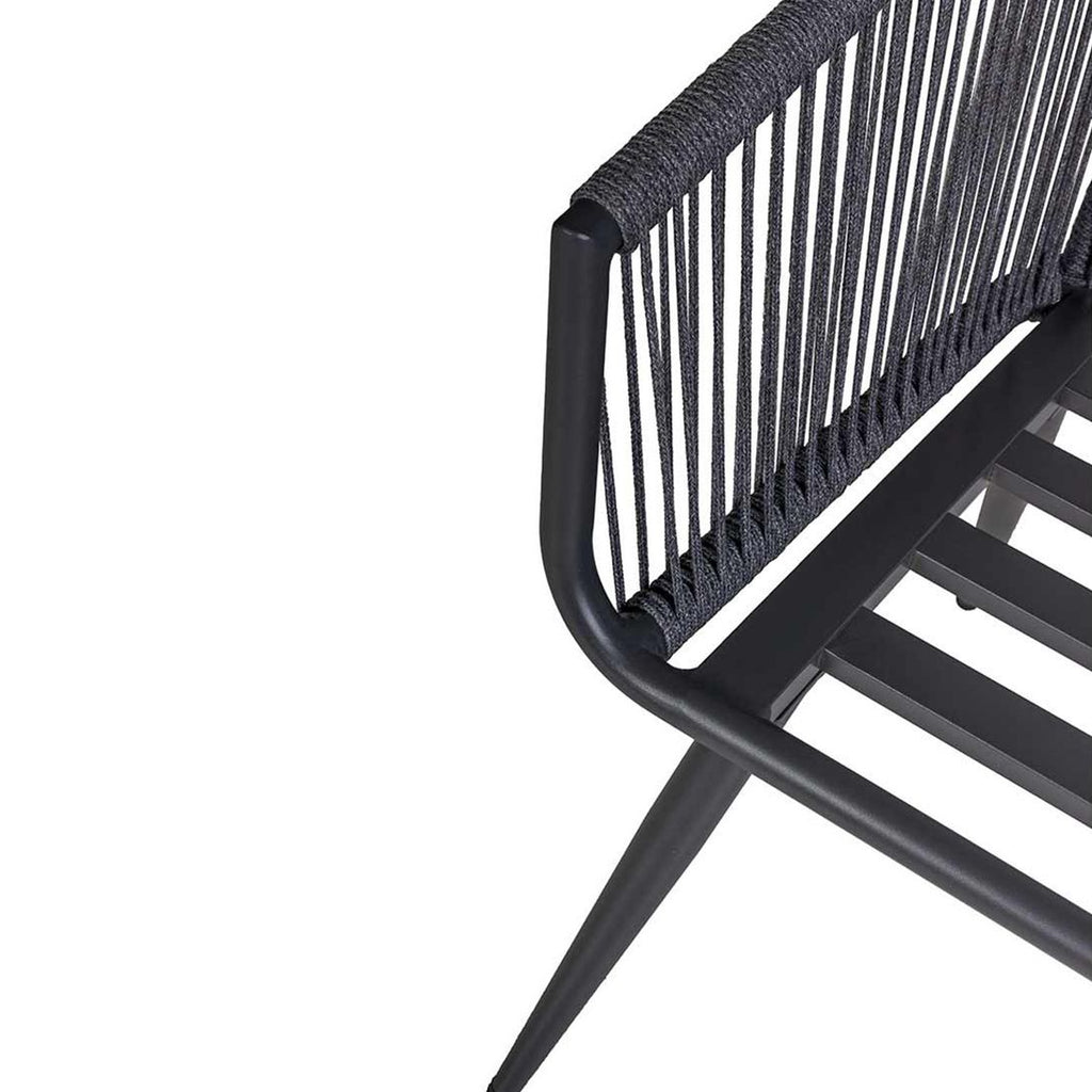 Hagestol Alex aluminium med puter tau 58x64 cm stolens sete