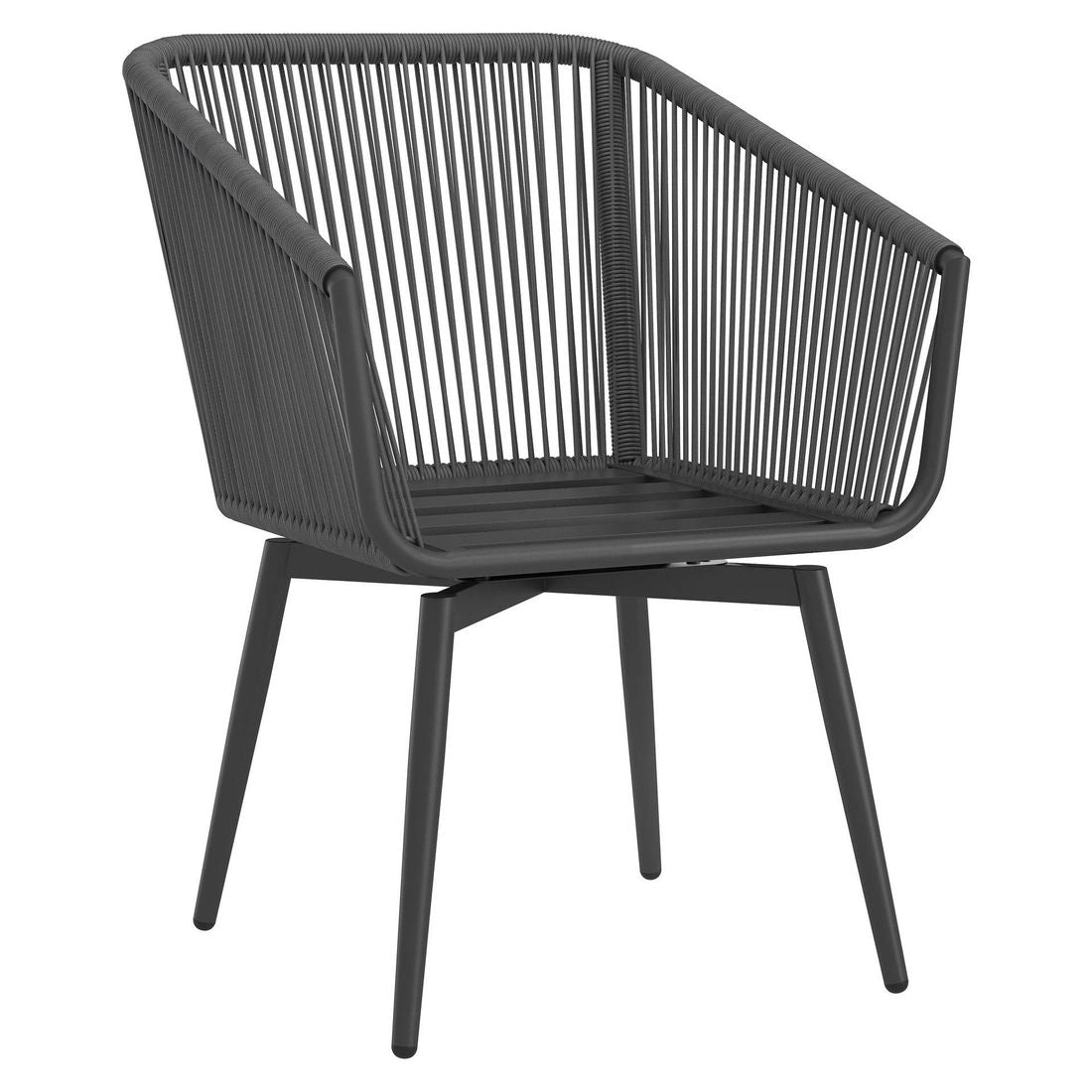 Hagestol Alex dreibar aluminium med puter 56x57 cm - OUTLIV.