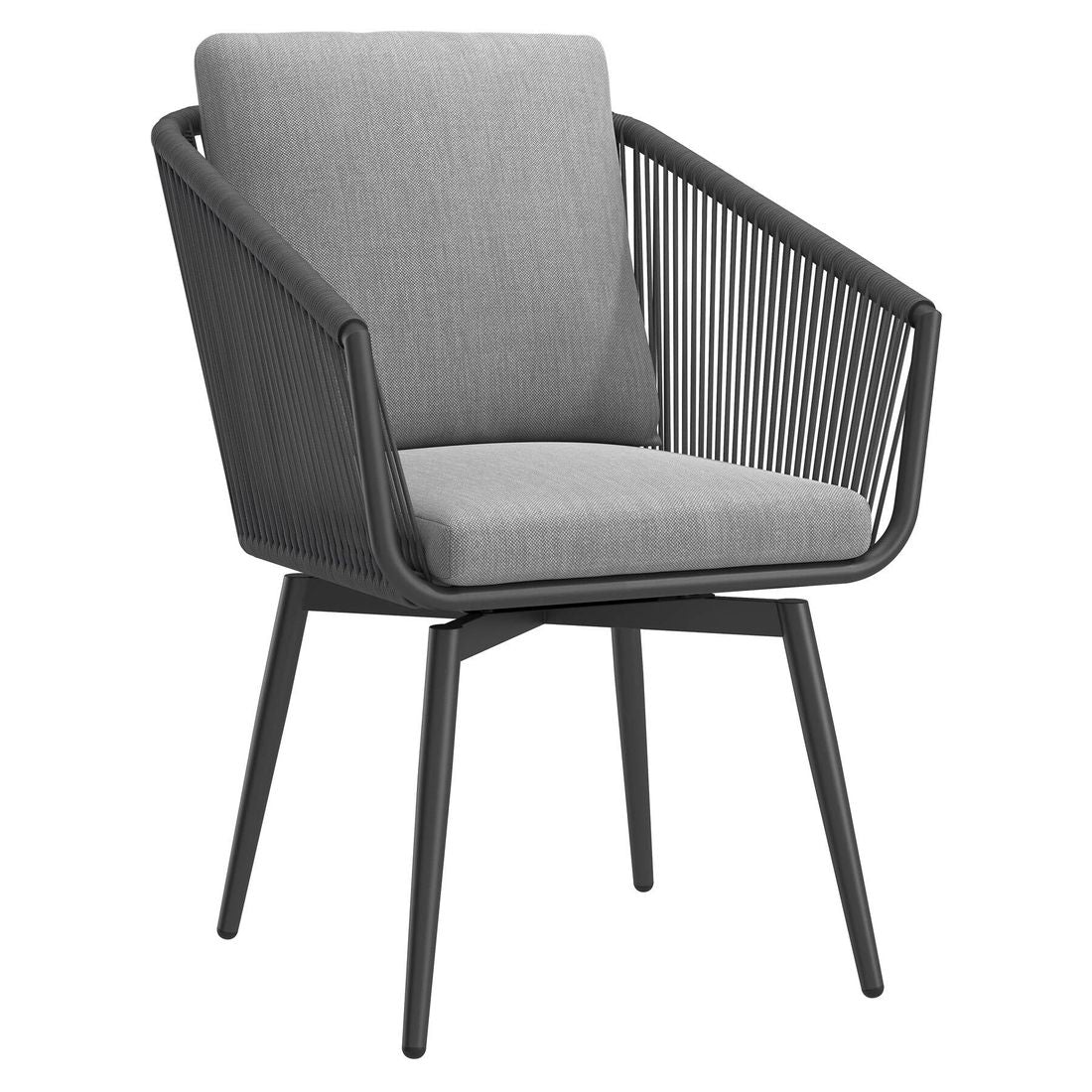 Hagestol Alex dreibar aluminium med puter bakside