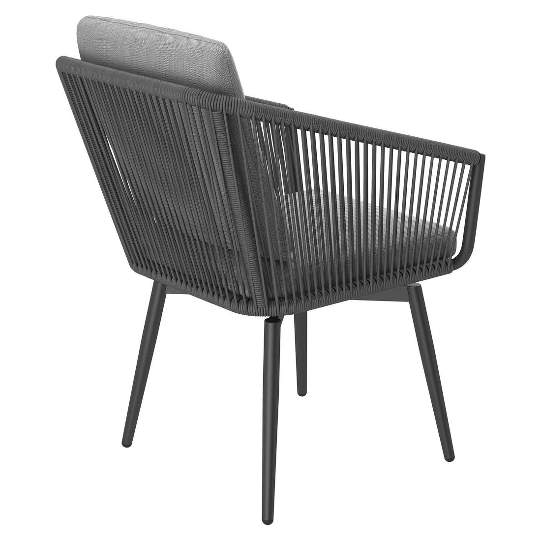 Hagestol Alex dreibar aluminium med puter 56x57 cm - OUTLIV.