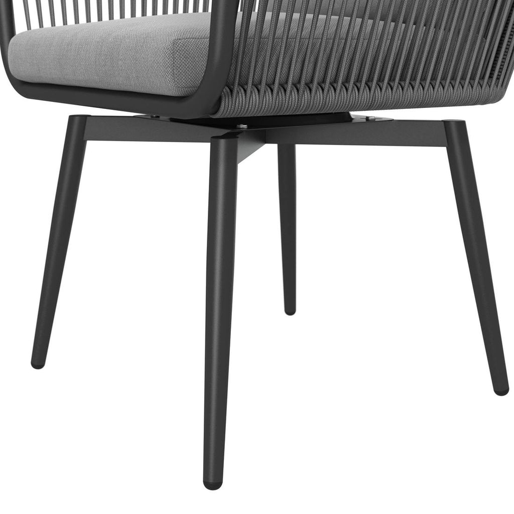 Hagestol Alex dreibar aluminium med puter 56x57 cm - OUTLIV.