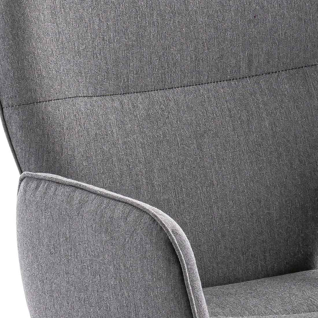 Hagestol med armlener Alvaro teak/polypropylen 62x63 cm bakside