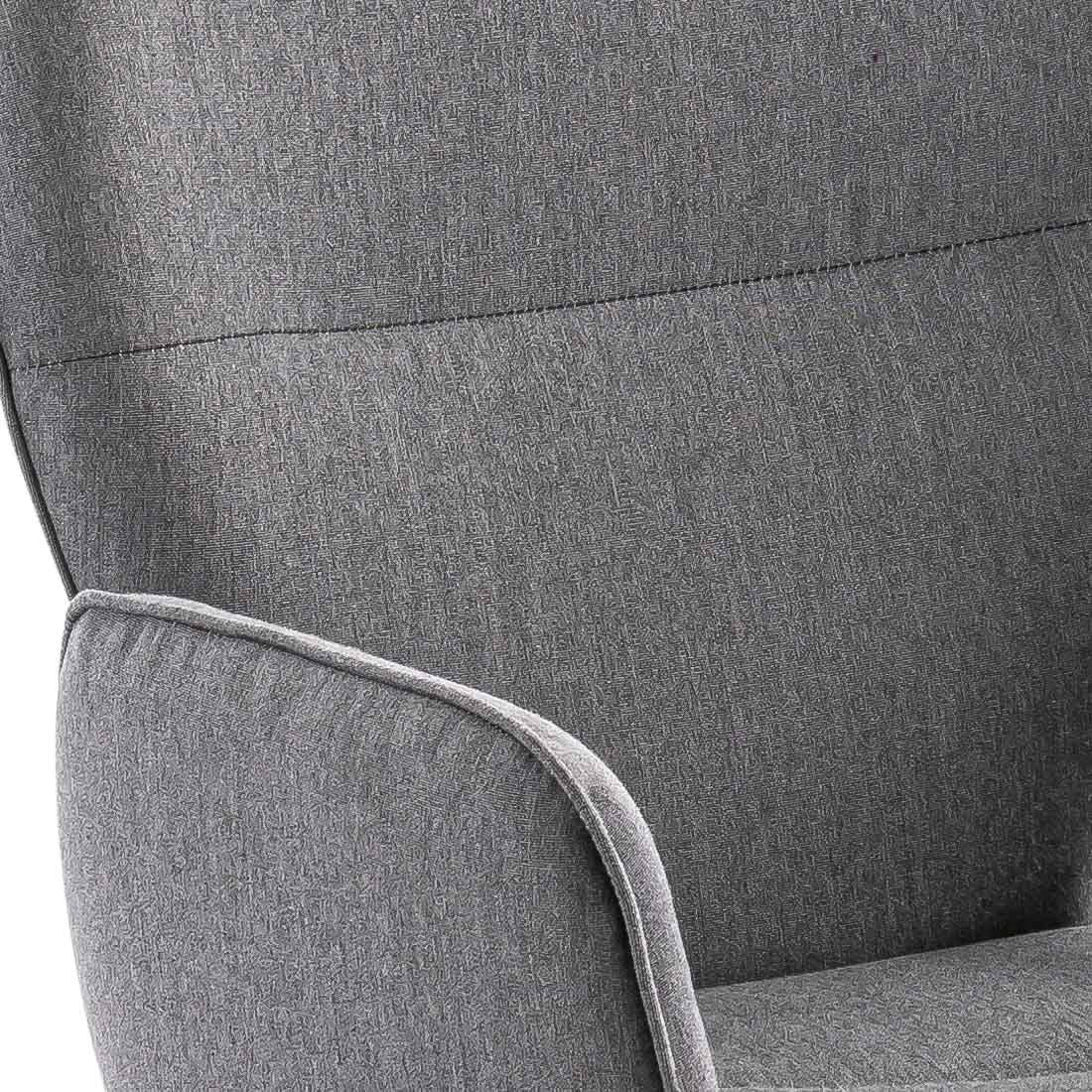 Hagestol med armlener Alvaro teak/polypropylen 62x63 cm bakside