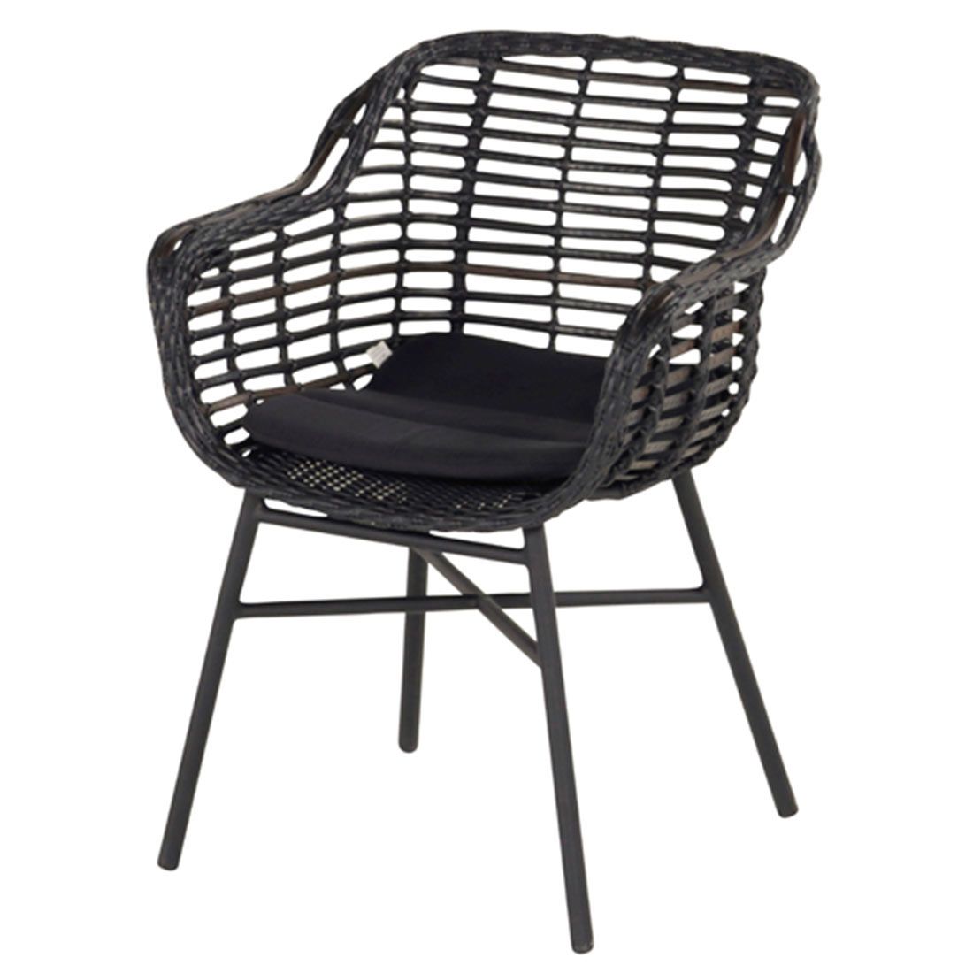 Hagestol Cecilia aluminium polyrotting 62x62 cm - Hartman forfra